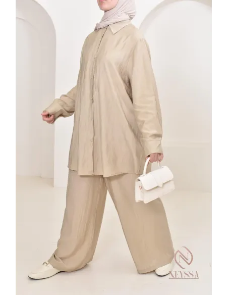 long shirt and pants set, a must-have for the veiled woman 