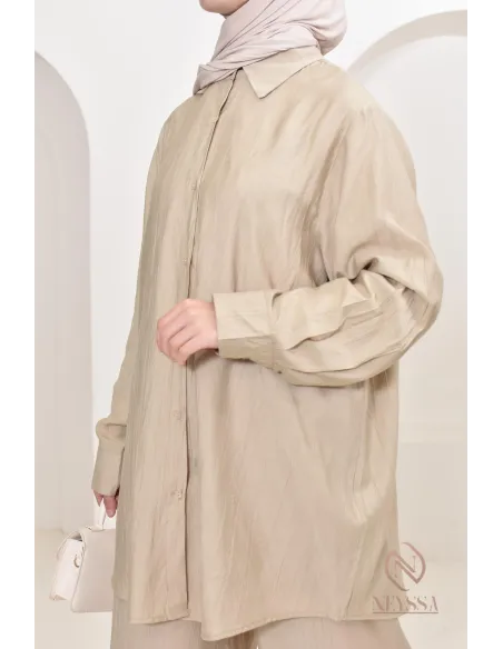 long shirt and pants set, a must-have for the veiled woman 