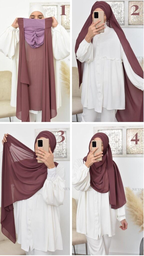 hijab à enfiler mousseline 